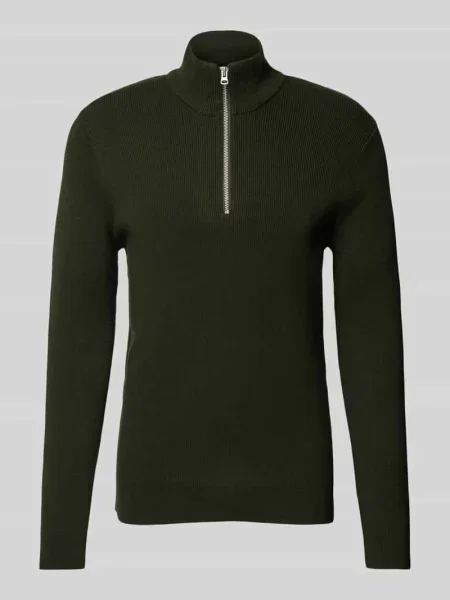 Sweter z dzianiny o kroju regular fit ze stójką model ‘PHIL’ Only & Sons