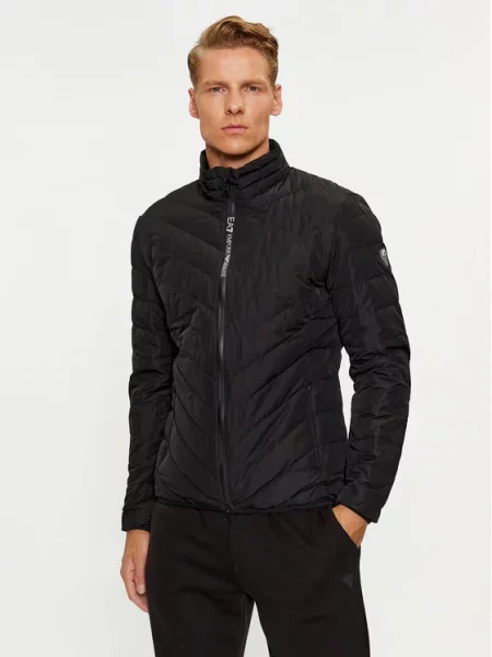 Emporio Armani Pūkinė striukė juoda