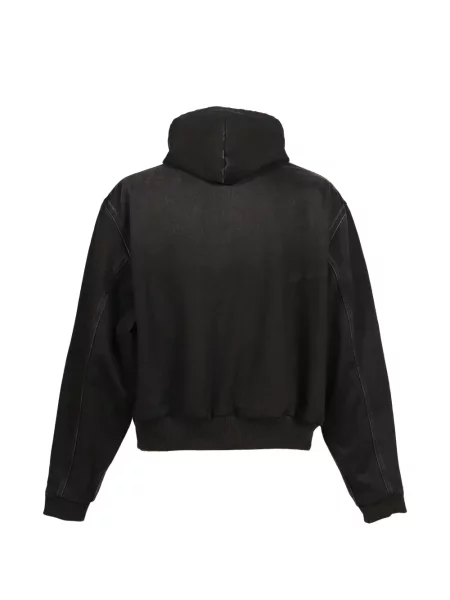 Geacă de blugi Vetements cu glugă negru