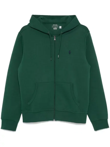 Iš natūralios odos mažas polo marškinėliai Polo Ralph Lauren dvieiliai juoda