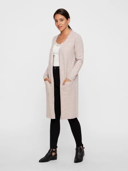 VERO MODA Geacă tricotată Doffy pastel roz