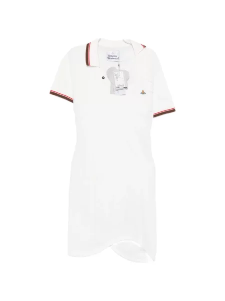 Rochie Vivienne Westwood asimetrică drapată alb