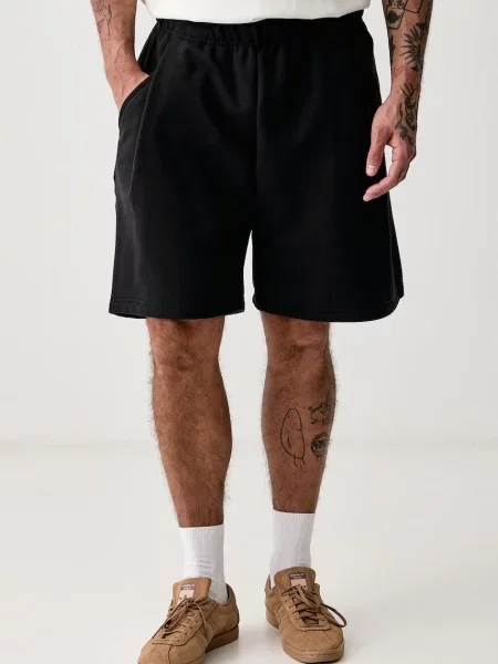 Adidas Originals къс панталон тип анцуг мъжки от Essentials черно