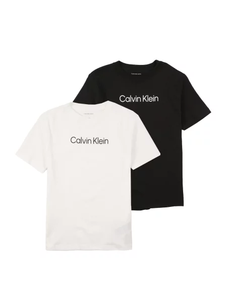 Calvin Klein Jeans Tricou Logo T negru alb