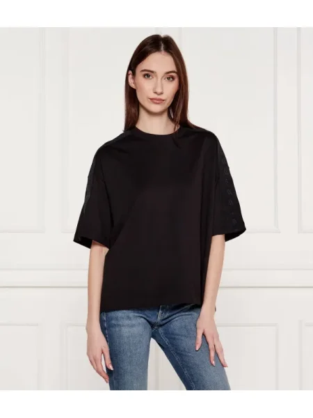 Armani Exchange Tricou | Relaxed fit negru