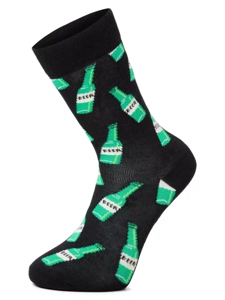 Happy Socks Skarpety Mężczyźni czarny|zielony wzorzysty czarne