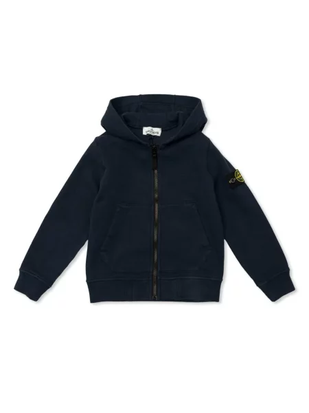 Bluza z kapturem dziecięca Stone Island czarna