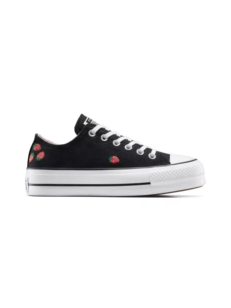 Converse Chuck Taylor All Star Lift Platform Embroidered Strawberries Kobiety Buty sportowe Converse Size: czarny