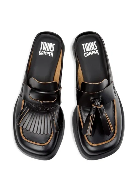 Papuci tip mules Camper negru