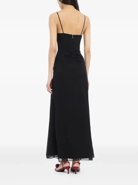 Rochie Rotate Birger Christensen cu volane din dantelă negru