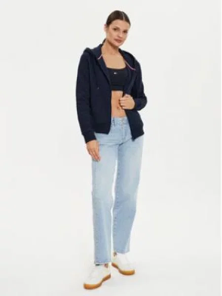 Tommy Jeans Mikina Flag Tmavomodrá