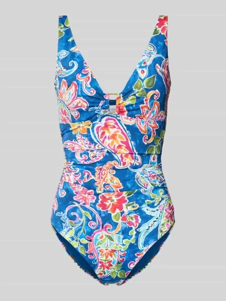 Kostium kąpielowy z wzorem na całej powierzchni Lauren Ralph Lauren