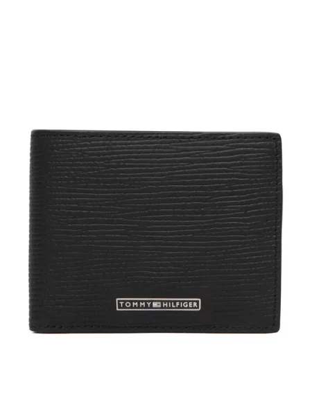 Tommy Hilfiger Novčanik Th Business Saffi Mini Cc Wallet crna