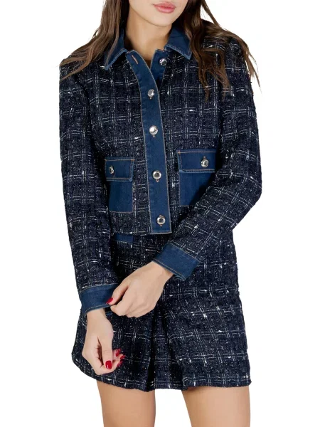 Kurtka jeansowa Morgan De Toi granatowa