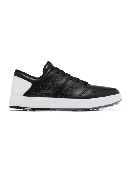 Sweter z golfem Jordan skórzany retro do golfa czarny