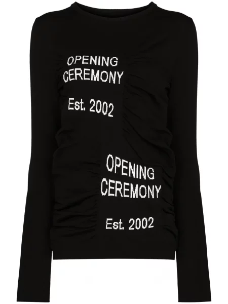 Sweter Opening Ceremony z okrągłym dekoltem czarny