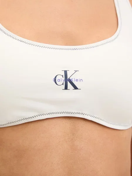 Calvin Klein biustonosz kąpielowy beżowy