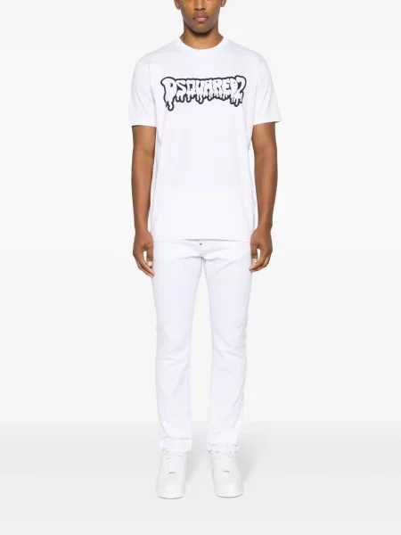 Liesas skinny fit džinsai Dsquared2 balta
