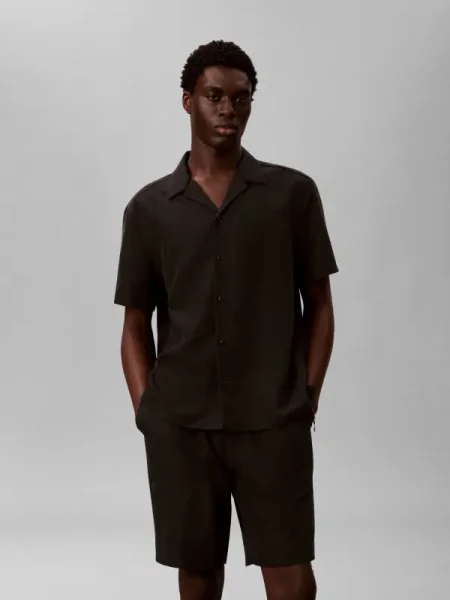 Calvin Klein Cămașă | Relaxed fit negru