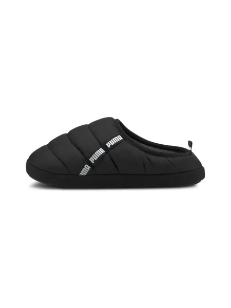 Papuče Puma s izlizanim efektom crna