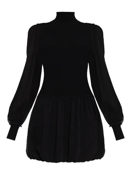 Rochie mini Frame transparente de costum negru