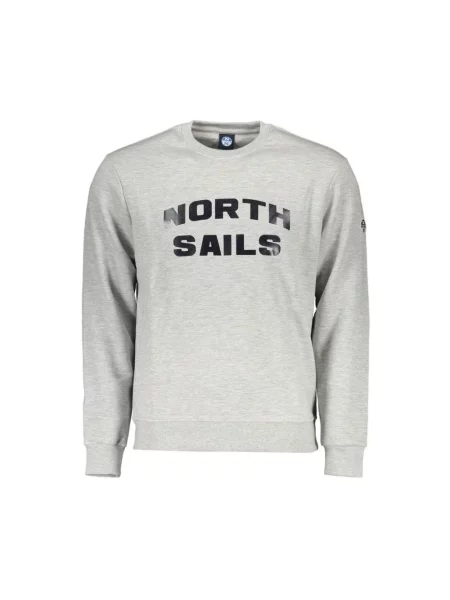 Bluza North Sails żakardowa z dekoltem w kształcie litery U casual szara