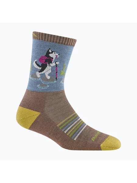 Șosete pentru femei Darn Tough Critter Club Micro Crew Cushion bark