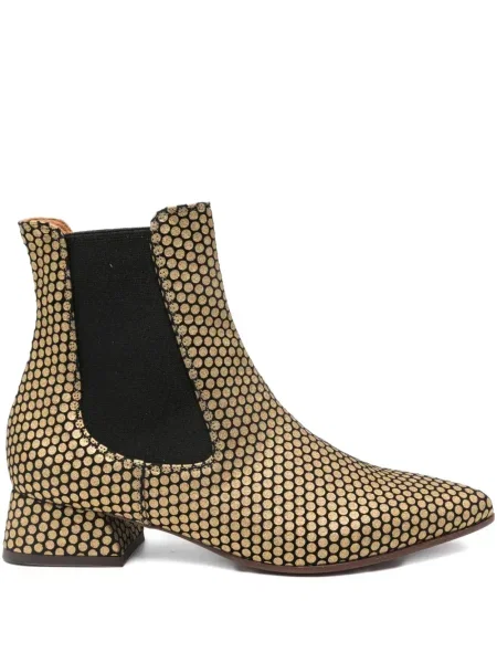 Botine Chie Mihara cu buline auriu