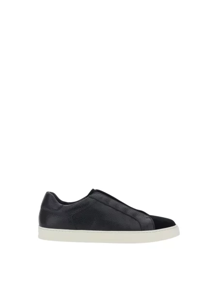 Sneakersy Doucal's skórzane czarne