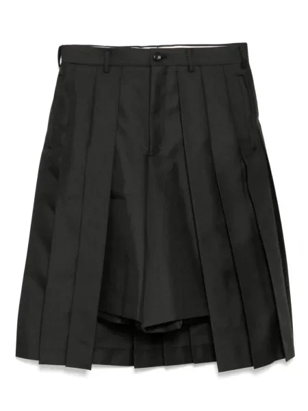 Plisirane kratke hlače Comme Des Garçons Homme Plus crna