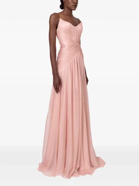 Rochie maxi Iris Serban de costum roz