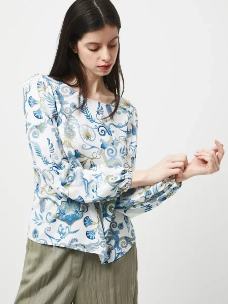 Блуза Medicine дамска с десен бежово