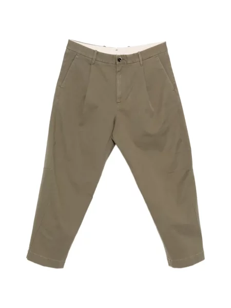 Pantaloni Nine In The Morning plisate verde