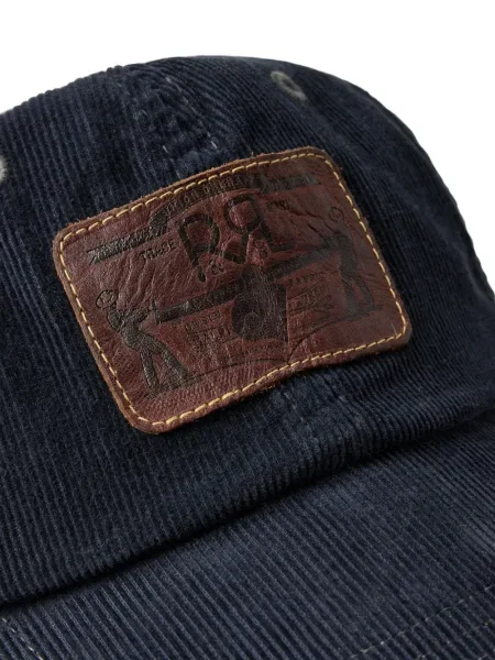 Șapcă Ralph Lauren Rrl de catifea cord albastru
