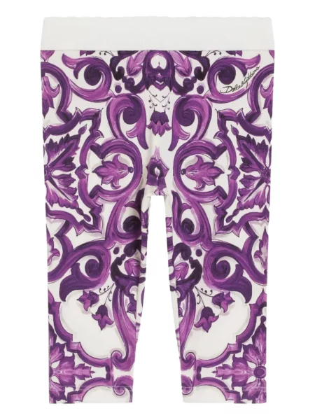 Legginsy dziecięce Dolce And Gabbana białe