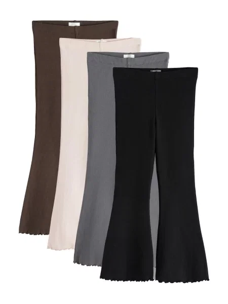 Next Leggings crem / ciocolatiu / gri negru