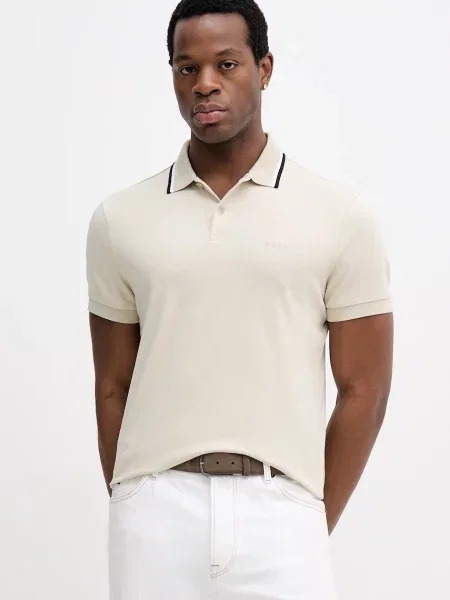 BOSS Green polo de neted bej