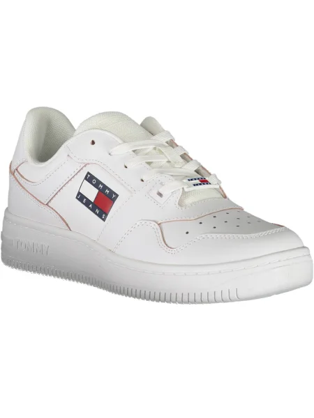 Teniși Tommy Hilfiger din piele alb