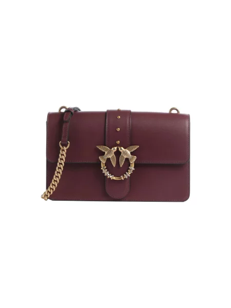 Pinko De piele geantă poștaș Ove One Classic New Buckle