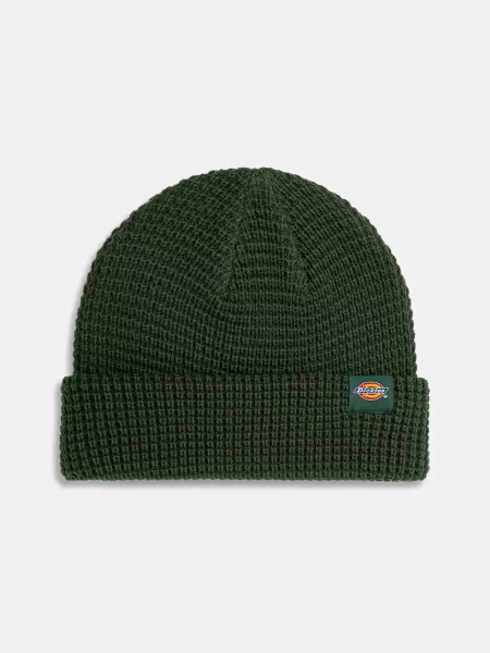 Шапка Dickies Woodworth Waffle Beanie зелено