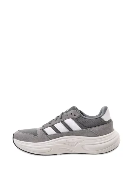 Șlapi Adidas Cloudfoam cu șireturi din dantelă cu perforații gri