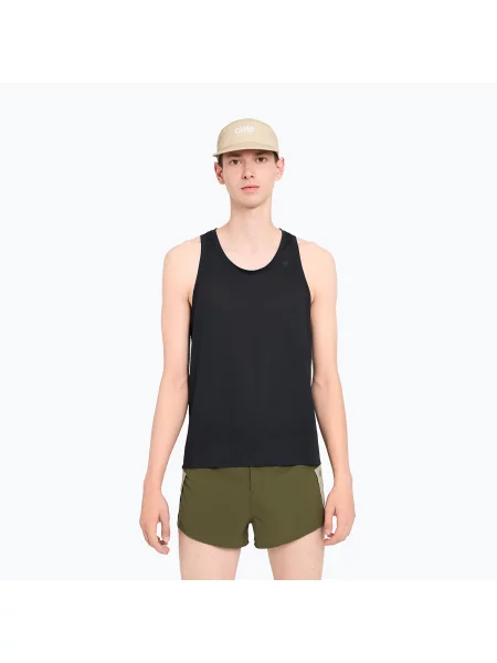 Koszulka do biegania Ciele Athletics FST Signlet 2 shadowcast czarna