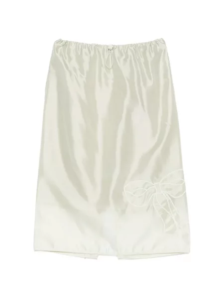Fustă midi Cecilie Bahnsen din organza verde