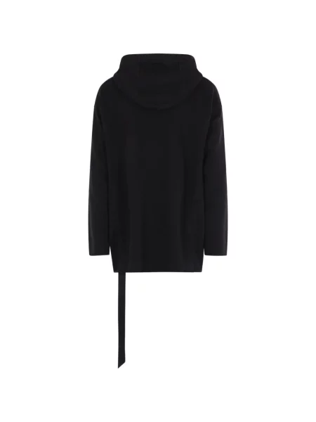 Hanorac cu glugă Rick Owens Drkshdw cu cordon negru