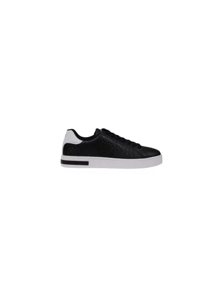 Sneakersy z wzorem z logo model LONDON SAFFIANO' Armani Exchange czarne