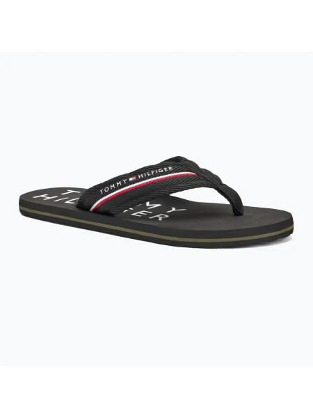 Мъжки джапанки Tommy Hilfiger Web Beach Sandal black черно