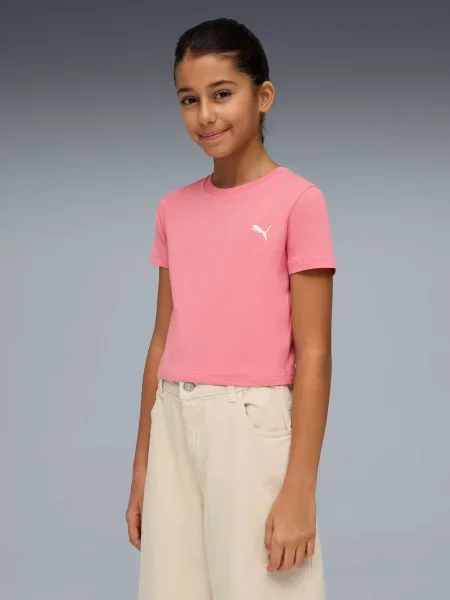 Дитяча Футболка PUMA Wardrobe Ess Baby Tee комбінований верх рожевий