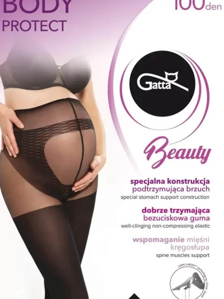 Капроновые колготки для беременных den чорні