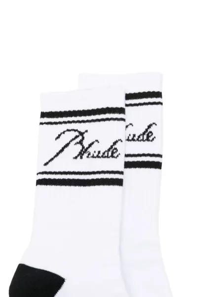 Чорапи Rhude с автограф бяло