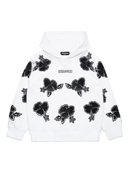 Bluza z kapturem dziecięca Dsquared2 biała